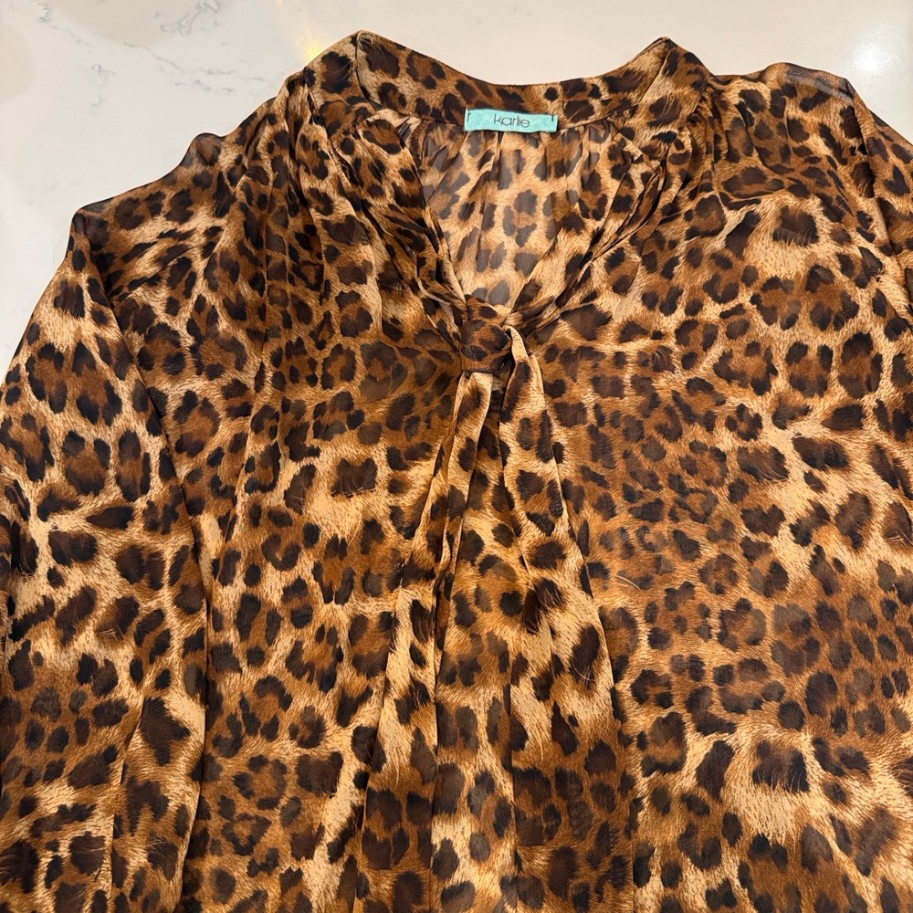 Leopard Print Blouse - image 2